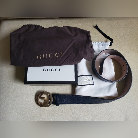 Gucci Leather Belt - Picture 1 of 9